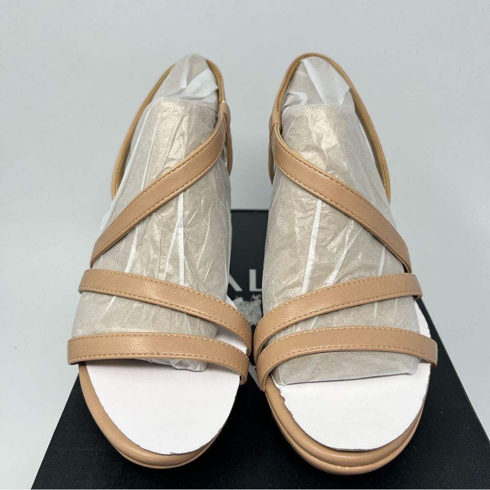 Elegant Tan Strappy Heels - Picture 5 of 10
